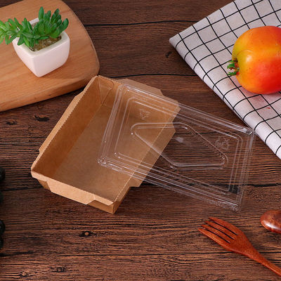 Carta kraft eliminabile Bento Lunch Box degli alimenti a rapida preparazione 1200ml