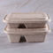 2 contenitori di alimento rinnovabili biodegradabili della bagassa del compartimento
