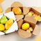 Contenitore piegato ecologico di alimento di carta kraft per alimenti a rapida preparazione, insalata, frutta