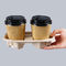 Bagassa concimabile trasportatore del caffè di 2 tazze, vassoio della tazza, supporto di tazza