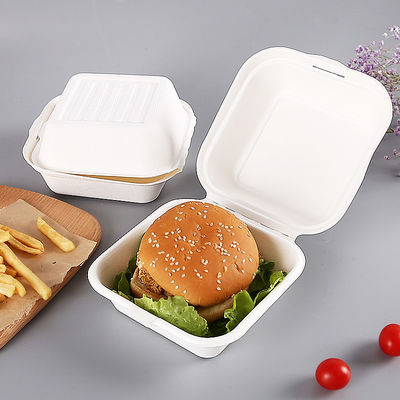 Contenitori di alimento concimabili della bagassa dell'hamburger 1200ML